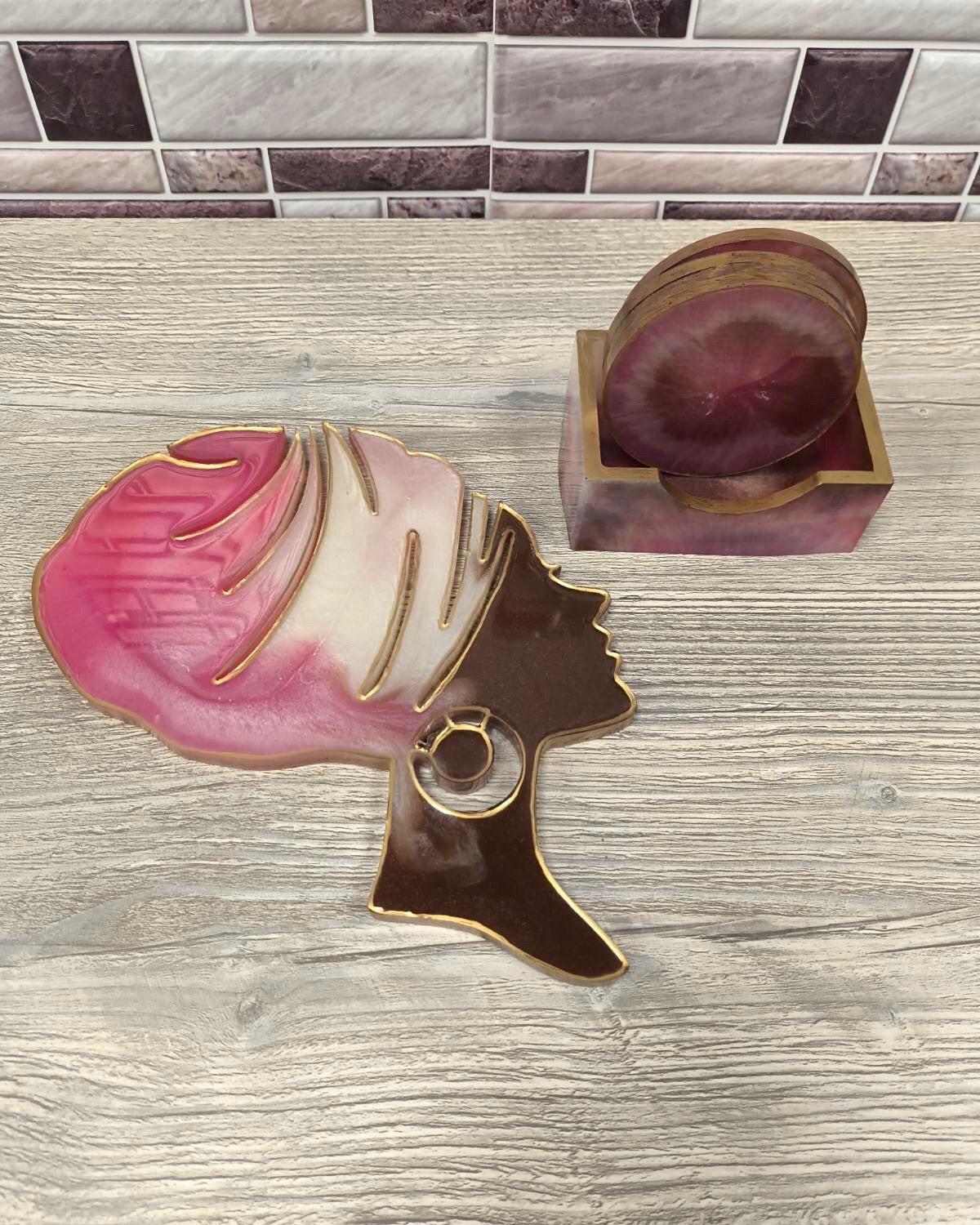 Resin Coaster Set