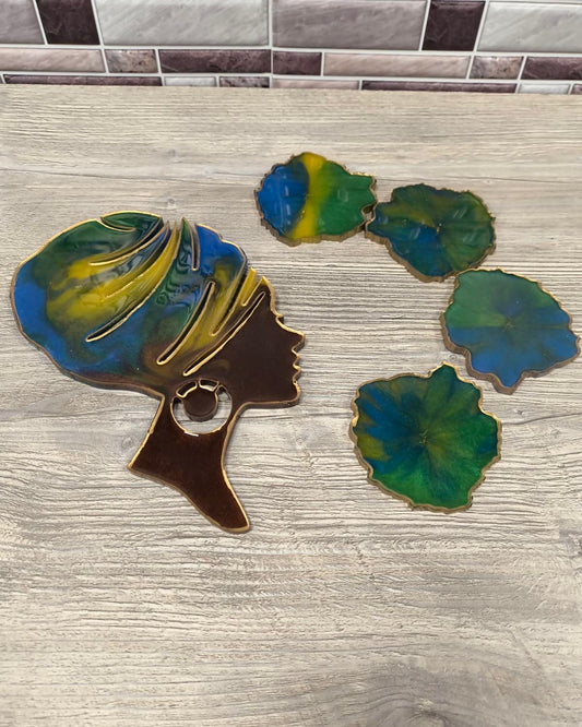 Resin Coaster Set
